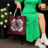 Palm Leaf Quilt Pattern Tote Bag Hawaii Culture Floral LT9 - Polynesian Pride