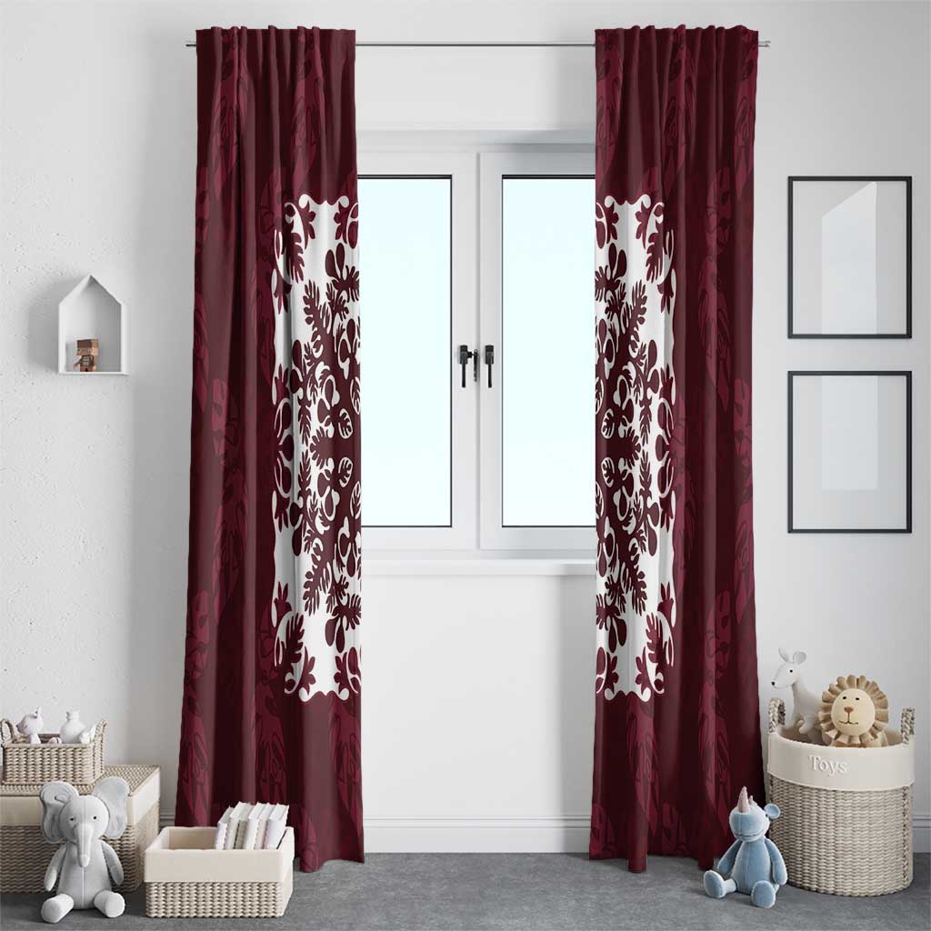 Palm Leaf Quilt Pattern Window Curtain Hawaii Culture Floral LT9 - Polynesian Pride