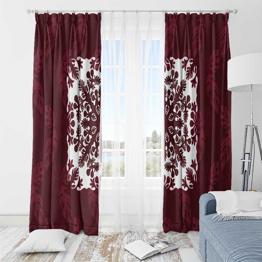 Palm Leaf Quilt Pattern Window Curtain Hawaii Culture Floral LT9 - Polynesian Pride