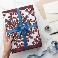 Palm Leaf Quilt Pattern Wrapping Paper Hawaii Culture Floral - Polynesian Pride