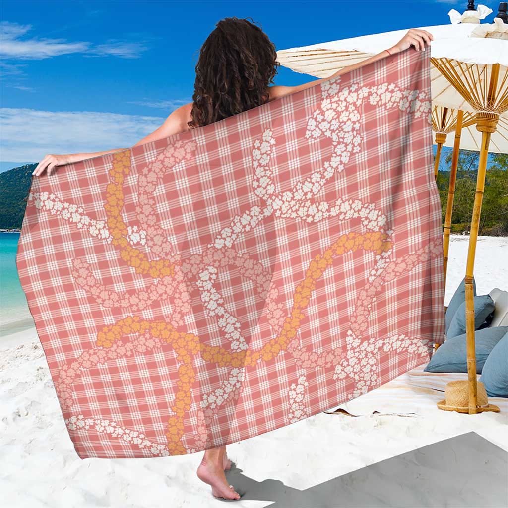 Pink Tropical Floral Palaka Sarong Hawaiian Quilt Pattern - Polynesian Pride