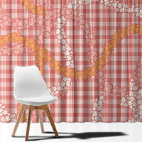 Pink Tropical Floral Palaka Window Curtain Hawaiian Quilt Pattern LT9 - Polynesian Pride