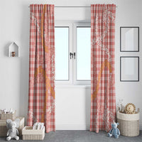 Pink Tropical Floral Palaka Window Curtain Hawaiian Quilt Pattern LT9 - Polynesian Pride
