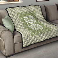 Green Ulu Palaka Quilt Pattern Quilt Hawaii Culture Breadfruit - Polynesian Pride