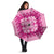 Pink Ulu Palaka Quilt Pattern Umbrella Hawaii Culture Breadfruit - Polynesian Pride