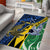 Personalised Crocodile and Shark Solomon Islands Area Rug Polynesian Tribal Tattoo