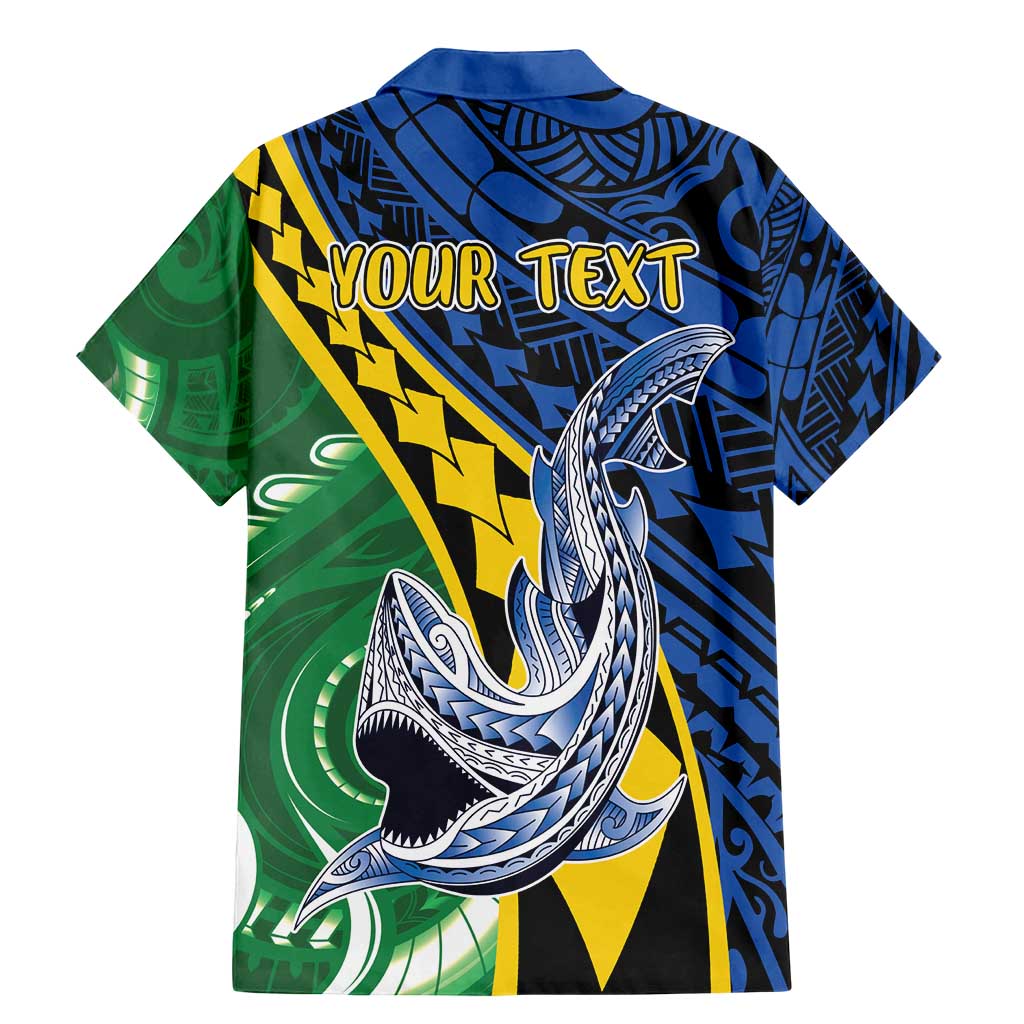 Personalised Crocodile and Shark Solomon Islands Family Matching Mermaid Dress and Hawaiian Shirt Polynesian Tribal Tattoo LT9 - Polynesian Pride