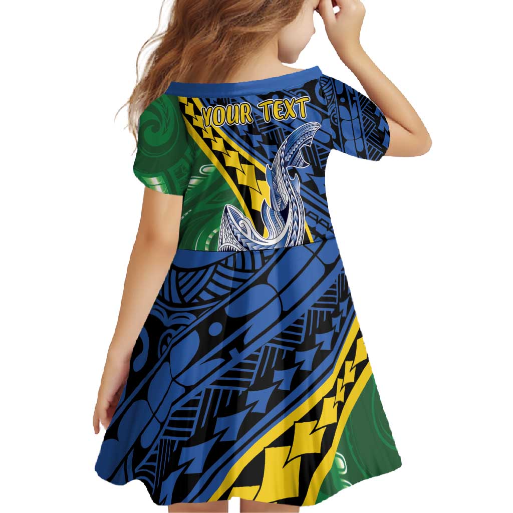 Personalised Crocodile and Shark Solomon Islands Family Matching Summer Maxi Dress and Hawaiian Shirt Polynesian Tribal Tattoo LT9 - Polynesian Pride