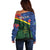 Personalised Solomon Islands Remembrance Day Off Shoulder Sweater We Will Remember Them with Camouflage Style