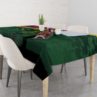 Personalised Solomon Islands Remembrance Day Tablecloth We Will Remember Them with Camouflage Style LT9 - Polynesian Pride