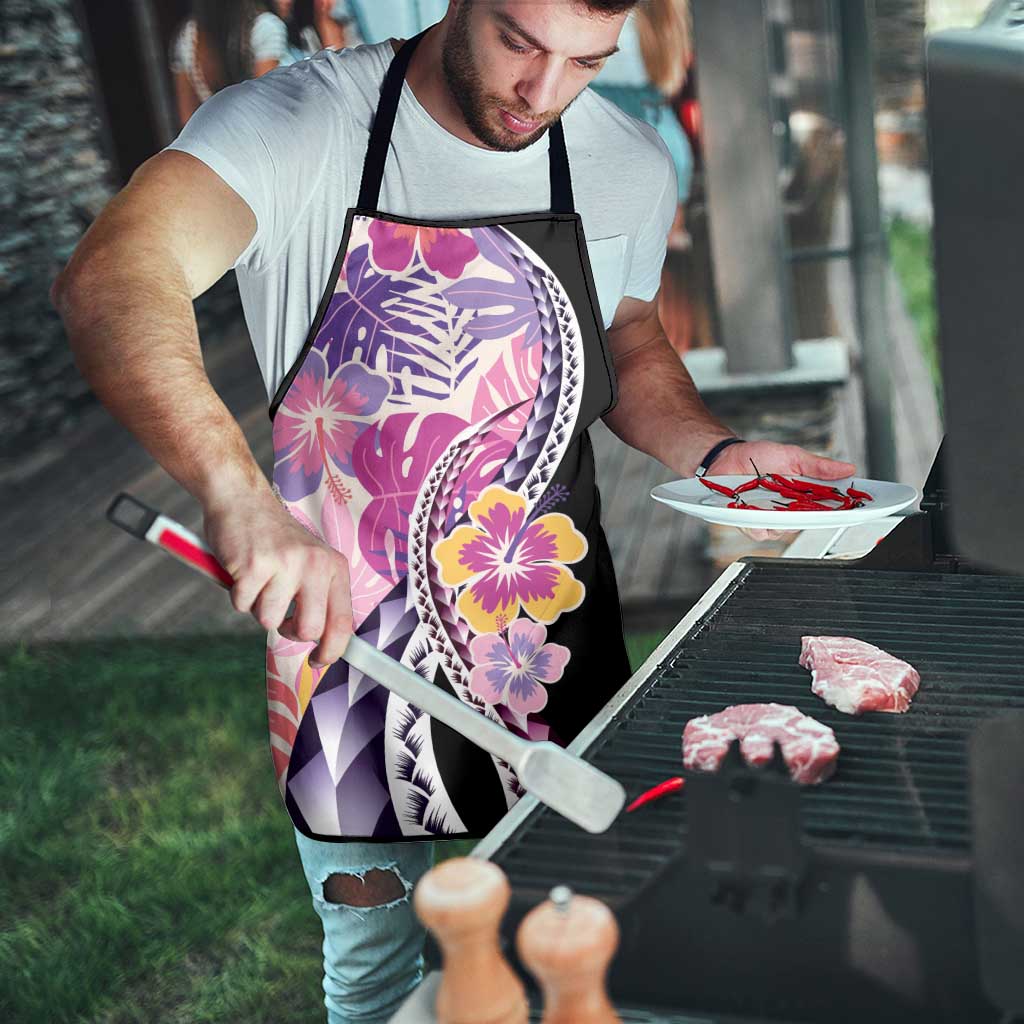 Aloha Vintage Hibiscus Lei Seamless Pattern Apron - Polynesian Pride