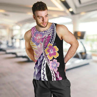Aloha Vintage Hibiscus Lei Seamless Pattern Men Tank Top - Polynesian Pride