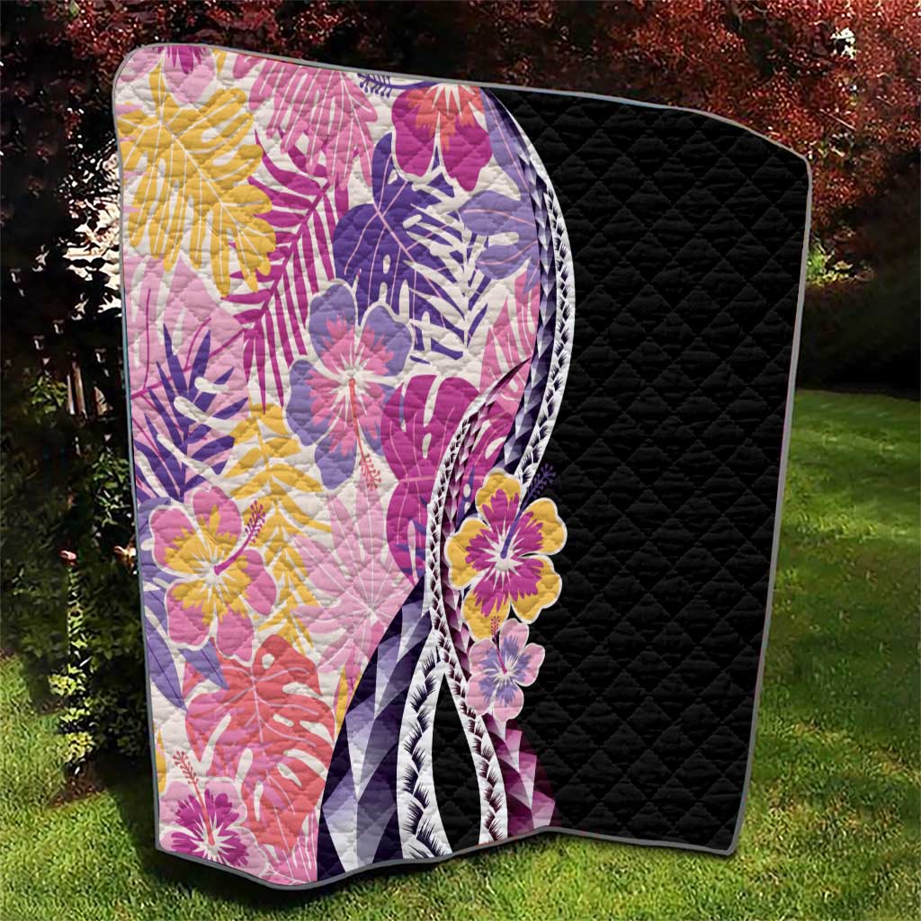 Aloha Vintage Hibiscus Lei Seamless Pattern Quilt LT9 - Polynesian Pride