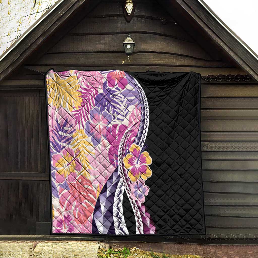 Aloha Vintage Hibiscus Lei Seamless Pattern Quilt LT9 - Polynesian Pride