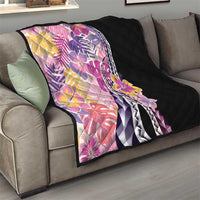 Aloha Vintage Hibiscus Lei Seamless Pattern Quilt LT9 - Polynesian Pride