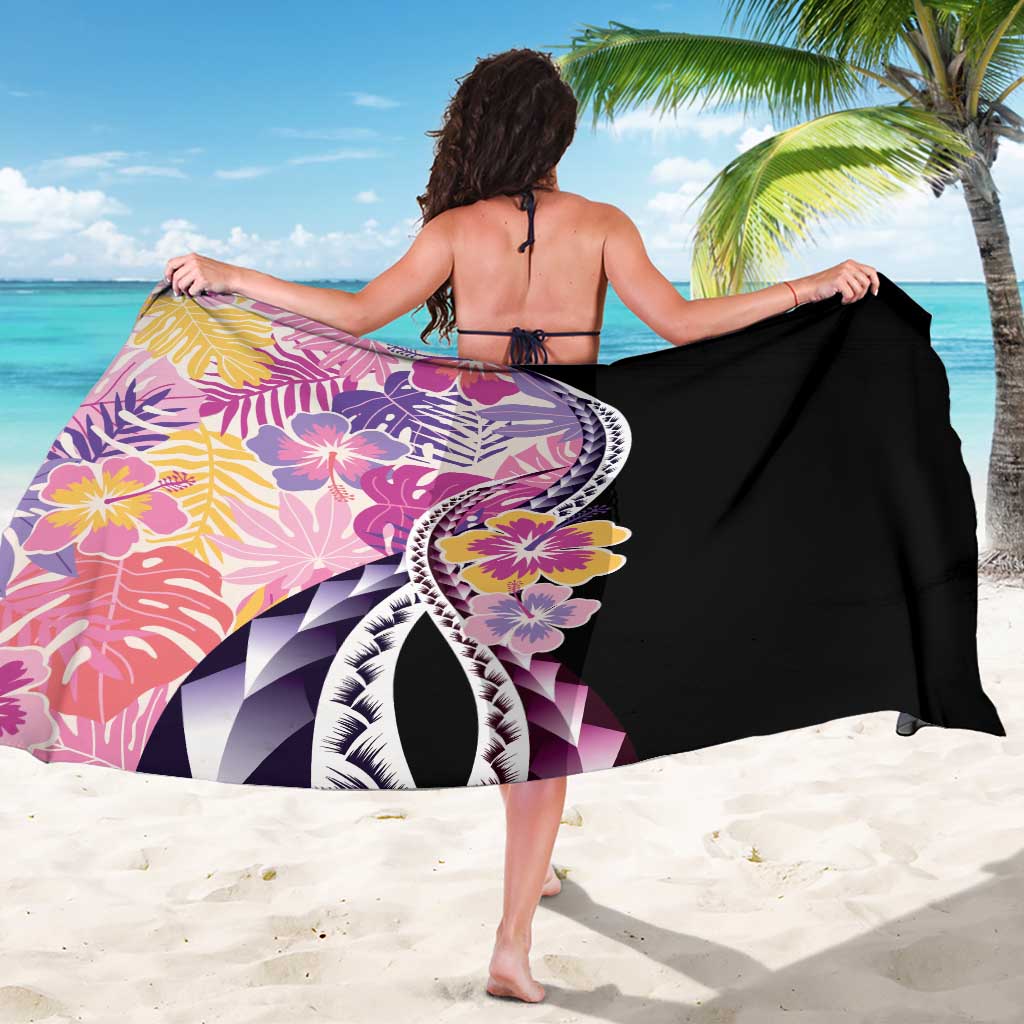 Aloha Vintage Hibiscus Lei Seamless Pattern Sarong LT9 - Polynesian Pride