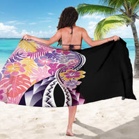 Aloha Vintage Hibiscus Lei Seamless Pattern Sarong LT9 - Polynesian Pride