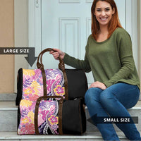 Aloha Vintage Hibiscus Lei Seamless Pattern Travel Bag - Polynesian Pride