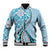 Aloha Vintage Palaka Floral Hawaiian Quilt Baseball Jacket Uliuli Motif - Polynesian Pride
