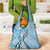 Aloha Vintage Palaka Floral Hawaiian Quilt Grocery Bag Uliuli Motif - Polynesian Pride