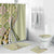 Aloha Vintage Palaka Floral Hawaiian Quilt Bathroom Set Omaomao Motif - Polynesian Pride