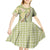 Aloha Vintage Palaka Floral Hawaiian Quilt Kid Short Sleeve Dress Omaomao Motif - Polynesian Pride