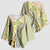 Aloha Vintage Palaka Floral Hawaiian Quilt Kimono Sleeve Blouse Omaomao Motif - Polynesian Pride