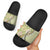 Aloha Vintage Palaka Floral Hawaiian Quilt Slide Sandals Omaomao Motif - Polynesian Pride