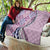 Aloha Vintage Palaka Floral Hawaiian Quilt Quilt Akala Motif - Polynesian Pride