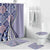 Aloha Vintage Palaka Floral Hawaiian Quilt Bathroom Set Poni Motif - Polynesian Pride