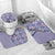 Aloha Vintage Palaka Floral Hawaiian Quilt Bathroom Set Poni Motif - Polynesian Pride