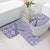 Aloha Vintage Palaka Floral Hawaiian Quilt Bathroom Set Poni Motif - Polynesian Pride