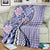 Aloha Vintage Palaka Floral Hawaiian Quilt Blanket Poni Motif - Polynesian Pride
