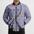 Aloha Vintage Palaka Floral Hawaiian Quilt Bomber Puffer Jacket Poni Motif - Polynesian Pride