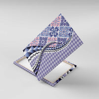 Aloha Vintage Palaka Floral Hawaiian Quilt Canvas Wall Art Poni Motif - Polynesian Pride