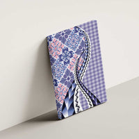 Aloha Vintage Palaka Floral Hawaiian Quilt Canvas Wall Art Poni Motif - Polynesian Pride