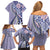 Aloha Vintage Palaka Floral Hawaiian Quilt Family Matching Off Shoulder Short Dress and Hawaiian Shirt Poni Motif - Polynesian Pride