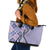 Aloha Vintage Palaka Floral Hawaiian Quilt Leather Tote Bag Poni Motif - Polynesian Pride