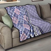 Aloha Vintage Palaka Floral Hawaiian Quilt Quilt Poni Motif - Polynesian Pride