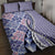 Aloha Vintage Palaka Floral Hawaiian Quilt Quilt Bed Set Poni Motif - Polynesian Pride