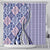 Aloha Vintage Palaka Floral Hawaiian Quilt Shower Curtain Poni Motif - Polynesian Pride