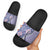Aloha Vintage Palaka Floral Hawaiian Quilt Slide Sandals Poni Motif - Polynesian Pride
