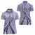 Aloha Vintage Palaka Floral Hawaiian Quilt Women Polo Shirt Poni Motif - Polynesian Pride