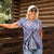 Aloha Vintage Palaka Floral Hawaiian Quilt Women Polo Shirt Poni Motif - Polynesian Pride