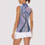Aloha Vintage Palaka Floral Hawaiian Quilt Women Sleeveless Polo Shirt Poni Motif - Polynesian Pride