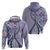 Aloha Vintage Palaka Floral Hawaiian Quilt Zip Hoodie Poni Motif - Polynesian Pride
