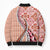 Aloha Vintage Palaka Floral Hawaiian Quilt Bomber Puffer Jacket Ulaula Motif - Polynesian Pride