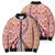 Aloha Vintage Palaka Floral Hawaiian Quilt Bomber Puffer Jacket Ulaula Motif - Polynesian Pride