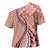 Aloha Vintage Palaka Floral Hawaiian Quilt Cross Shoulder Shirt Ulaula Motif - Polynesian Pride
