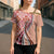 Aloha Vintage Palaka Floral Hawaiian Quilt Cross Shoulder Shirt Ulaula Motif - Polynesian Pride
